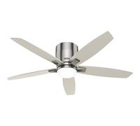 Ventilateur de plafond Valencia Nickel 132 cm avec LED Hunter Fans