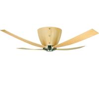 Ventilateur de plafond Valhalla Hêtre Clair avec Télécommande Marron
