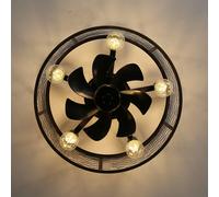 Ventilateur de plafond - Ventilateur pour plafond - Ventilateur avec lampe de plafond - Plafonnier - Ventilateur à variateur - 50,8 cm