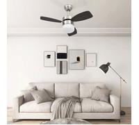 Ventilateur de plafond - vidaXL - 76 cm - Marron foncé - 39 W - Télécommande incluse Marron G