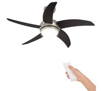 Ventilateur de plafond vidaXL avec éclairage et télécommande, Ø 110 cm