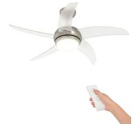Ventilateur de plafond vidaXL avec éclairage et télécommande, Ø 110 cm
