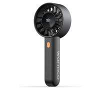 Ventilateur de poche, 5000 mAh, 4 vitesses, écran LED, USB-C, noir