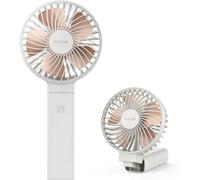 Ventilateur de poche, batterie 5000 mAh, 20 heures d'autonomie via USB, 4 vitesses, silencieux, pliable, portable