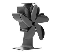 Ventilateur de poêle à 5 pales alimenté par la pour bûches de bois, ', grand débit d ' air sur la cheminée pour bûches de bois pour brûleur de cheminée Qu de la
