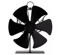 Ventilateur de poêle à bois - Ventilateur à 6 pales fonctionnant grâce à la chaleur - Fonctionnement silencieux - Assure la circulation de l'air chaud - Adapté aux poêles à bois