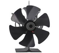 Ventilateur de poêle alimenté par la chaleur avec 6 brûleurs à bois silencieux pour cheminée, pas d'électricité nécessaire, ventilateur de four en aluminium, répartition efficace de la chaleur 50C