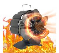 Ventilateur de poêle alimenté par la chaleur, ventilateur de cheminée à bois | Ventilateur thermique thermoélectrique alimenté par la chaleur | Ventilateur de poêle non électrique silencieux pour fair