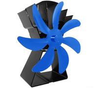 Ventilateur de poêle en alliage d'aluminium pour cheminée à chaleur | Module électrique thermique, rotation silencieuse, pas d'électricité nécessaire, améliore la répartition de la chaleur