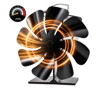 Ventilateur de poêle et cheminée, diffuseur d'air chaud, silencieux