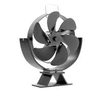 Ventilateur de Poêle Silencieux 5/6 Lames Métal(six leaves) | Silencieux <25dB, pas de piles, 5 6 lames, métal , distribution uniforme