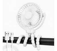 Ventilateur de poussette pour bébé, USB portable, multi-scène, ventilateur de table, ventilateur flexible, fonction de suspension, ventilateur de bureau, ventilateur portable pour poussette, bureau