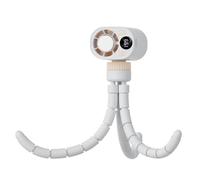 Ventilateur de poussette rechargeable - Débit d'air réglable à 199 étapes, bloc d'alimentation au lithium de 3,7 V, refroidisseur de voyage léger, support de ventilateur de cou doux | Avec pince