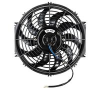 Ventilateur de radiateur universel, 12" 80W ventilateur électrique avec kit de montage de radiateur mince, roue de moteur de ventilateur push-pull refroidisseur d'eau pour voiture, véhicule, camion