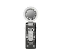 Ventilateur de réfrigération Pliable à Grande Vitesse, Affichage numérique adapté au Mini Ventilateur de Chargement USB Portable (Ventilateur Blanc FC8)