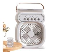 Ventilateur de refroidissement de brume d'eau : refroidisseur d'air portable, capacité de réservoir de 450 ml. Nebulote personnel rechargeable avec plusieurs réglages de vitesse pour studio de nuit