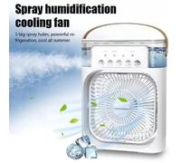 Ventilateur de refroidissement d'été 3 en 1, humidificateur de bureau Portable, Mini climat urs USB, veilleuse, brume d'eau[VV44]