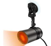 Ventilateur de refroidissement et de dégivrage avant de voiture 12V gris foncé_12V avec support