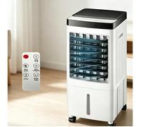 Ventilateur de refroidissement, petit climatiseur portable à eau pour usage domestique 3 vitesses Blanc