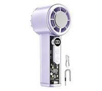 Ventilateur de refroidissement portable - Cordon USB rechargeable 100 vitesses 5000 mAh Mini appareil | Accueil Voyage Dortoir Pique-nique Camping Bureau Activité de plein air Accessoire | Été portabl