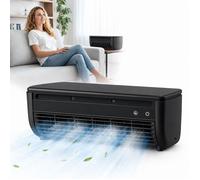 Ventilateur de refroidissement Portable Pour Petites Pièces, brumisateur 6000mAh,Mural Sans Conduit Avec Télécommande Et Ventilateur