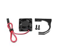 Ventilateur de refroidissement RC, 30 x 30 x 10mm Ventilateur refroidissement dissipation thermique Éviteurs à chaleur moteur RC avec support moteur noir pour Modèle réduit voiture RC