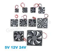 Ventilateur de refroidissement silencieux à moteur sans balais 4010 12025 8010 30mm DC 5V 12V 24V pour boîtier, 40MM 50MM 60MM 70MM 80MM 90MM 120MM pour impression 3D 2PIN 6010