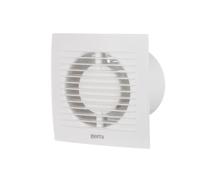 Ventilateur de salle de bain Ø 100 mm avec capteur d'humidité et minuteur - Blanc, ventilateur silencieux.