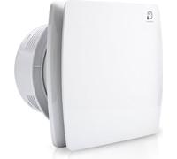 Ventilateur de salle de bain - capteur d'humidité minuterie de retard CE ventilateur Ø100mm avec Reflux Baffle ventilateur mural
