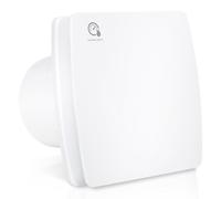 Ventilateur de salle de bain de 100 mm avec capteur d'humidité, débit de 95 m³/h, niveau sonore de 34 dB
