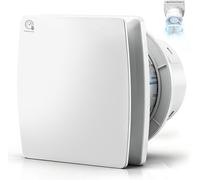 Ventilateur de salle de bain de 100 mm, ventilateur mural silencieux avec capteur d'humidité