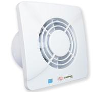 Ventilateur de salle de bain silencieux de 100 mm, avec un débit d'air puissant, une valve anti-retour et une moustiquaire