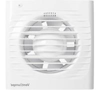 Ventilateur de salle de bain - Ventilateur pour salle de bain 100 mm avec clapet anti-retour, moustiquaire, capteur d'humidité de l'air