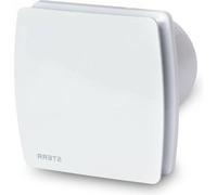 Ventilateur de salle de bains – Ventilateur de salle de bains 100 mm avec clapet anti-retour, silencieux, blanc, moderne