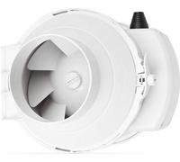 Ventilateur de salle de bains - Ventilateur d'intérieur 125 mm avec filtre HEPA et filtre à charbon actif, 280 m³/h, 36 W, 56 dB, résistant aux projections d'eau, en plastique