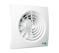Ventilateur de salle de bains VU-100-QF-C-T01-silencieux avec clapet anti-retour, minuterie