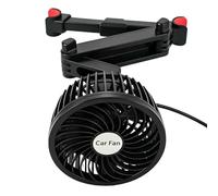 Ventilateur de Siège Arrière pour Voiture - Circulation d'air réglable 2 Vitesses Faible Bruit,Ventilateur d'Appuie-tête | Pour SUV, camping-car, berline, camion, trajets quotidiens, navette, pick-up