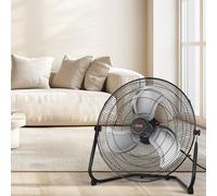 Ventilateur de sol 20 pouces à 3 vitesses, inclinaison réglable à 360°, ventilateur industriel à grande vitesse
