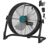 Ventilateur de sol à piles de 30,5 cm pour batterie Makita 18 V, ventilateur portable avec adaptateur secteur et sortie USB, ventilateur industriel en métal haute vitesse, ventilateur sans fil pour
