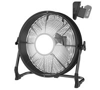 Ventilateur de Sol avec Lampe LED, 30 cm Brasseur d'Air sans Fil Compatible Makita 18V Batterie, Adaptateur et USB, 1000 LM, Vitesse Réglable en Continu pour Chantier, Atelier, Camping (sans Batterie)