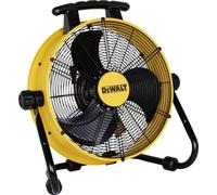 Ventilateur de sol Dewalt Ventilateur à tambour Jaune Noir Aluminium 45 Cm