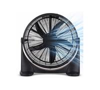 Ventilateur De Sol Et Table Rond Inclinable 36 Cm - Noir 50w