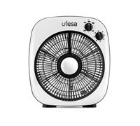 Ventilateur de Sol Ufesa BF5030 50W 25cm 3 Vitesses Silencieux Minuterie Grille Oscillante