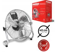 Ventilateur de sol WEBBER Circulateur d'air Ø40 cm – Silencieux et puissant, grand ventilateur sur pied