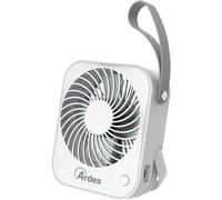 Ventilateur de table Ardes Tauro mini portable blanc avec poignée, 3 vitesse