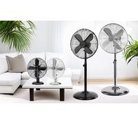 Ventilateur de table design Inox 25 cm Proficare PC-VL 3062 M