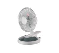 Ventilateur de table - DOMAC - OSCILLANT A CLIP - 15 cm - Blanc - 20 W - 2 vitesses