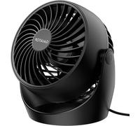 Ventilateur de table - Petit ventilateur - Rafraîchissement personnel - Inclinable de manière continue - 14 cm - Noir