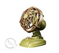 Ventilateur de table puissant, ultra silencieux, rechargeable | Mini ventilateur de table, meilleur refroidissement pour SUV, camping-car, camion, voiture, maison, bureau