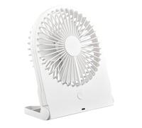 Ventilateur de table Reality Breezy R044-01, Plastique blanc mat, 2 Watt, À piles, USB-C, 3 niveaux